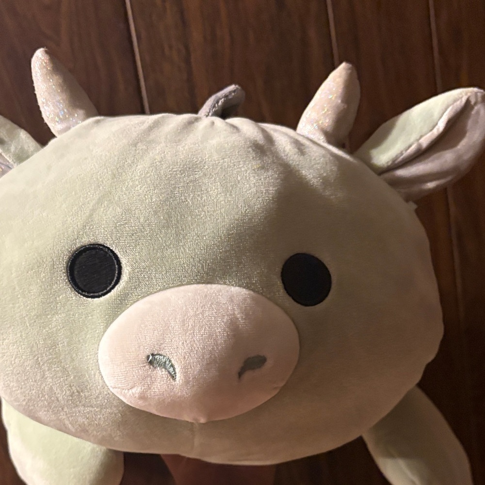 Squishmallows Green and Pink Plush Toy